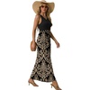 image:imageGRECERELLE Womens Summer Sleeveless Casual Long Tank Maxi Dress with Pockets XS3XLFloral Khaki