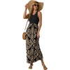 image:imageGRECERELLE Womens Summer Sleeveless Casual Long Tank Maxi Dress with Pockets XS3XLFloral Khaki