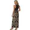 image:imageGRECERELLE Womens Summer Sleeveless Casual Long Tank Maxi Dress with Pockets XS3XLFloral Khaki