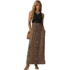 image:imageGRECERELLE Womens Summer Sleeveless Casual Long Tank Maxi Dress with Pockets XS3XLFloral Khaki Love
