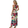 image:imageGRECERELLE Womens Summer Sleeveless Casual Long Tank Maxi Dress with Pockets XS3XLFloral White Ink Red