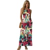 image:imageGRECERELLE Womens Summer Sleeveless Casual Long Tank Maxi Dress with Pockets XS3XLFloral White Ink Red