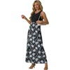 image:imageGRECERELLE Womens Summer Sleeveless Casual Long Tank Maxi Dress with Pockets XS3XLFloral White Lily