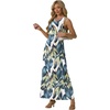 image:imageGRECERELLE Womens Summer Sleeveless Casual Long Tank Maxi Dress with Pockets XS3XLFloral White Monotherapy