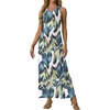 image:imageGRECERELLE Womens Summer Sleeveless Casual Long Tank Maxi Dress with Pockets XS3XLFloral White Monotherapy