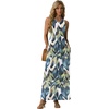 image:imageGRECERELLE Womens Summer Sleeveless Casual Long Tank Maxi Dress with Pockets XS3XLFloral White Monotherapy