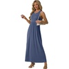 image:imageGRECERELLE Womens Summer Sleeveless Casual Long Tank Maxi Dress with Pockets XS3XLGray Blue