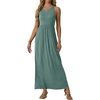 image:imageGRECERELLE Womens Summer Sleeveless Casual Long Tank Maxi Dress with Pockets XS3XLHaze Blue