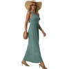 image:imageGRECERELLE Womens Summer Sleeveless Casual Long Tank Maxi Dress with Pockets XS3XLHaze Blue