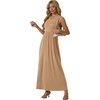 image:imageGRECERELLE Womens Summer Sleeveless Casual Long Tank Maxi Dress with Pockets XS3XLKhaki