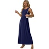 image:imageGRECERELLE Womens Summer Sleeveless Casual Long Tank Maxi Dress with Pockets XS3XLNavy Blue