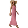 image:imageGRECERELLE Womens Summer Sleeveless Casual Long Tank Maxi Dress with Pockets XS3XLPink