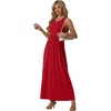 image:imageGRECERELLE Womens Summer Sleeveless Casual Long Tank Maxi Dress with Pockets XS3XLRed