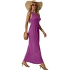 image:imageGRECERELLE Womens Summer Sleeveless Casual Long Tank Maxi Dress with Pockets XS3XLRose Purple