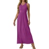 image:imageGRECERELLE Womens Summer Sleeveless Casual Long Tank Maxi Dress with Pockets XS3XLRose Purple