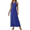 image:imageGRECERELLE Womens Summer Sleeveless Casual Long Tank Maxi Dress with Pockets XS3XLRoyal Blue