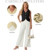 image:imageGRECERELLE Womens Summer Sleeveless V Neck Sweater Vest Knit Tank TopAblack