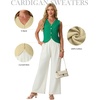 image:imageGRECERELLE Womens Summer Sleeveless V Neck Sweater Vest Knit Tank TopBright Green
