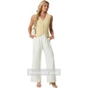 image:imageGRECERELLE Womens Summer Sleeveless V Neck Sweater Vest Knit Tank TopButter Yellow