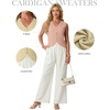 image:imageGRECERELLE Womens Summer Sleeveless V Neck Sweater Vest Knit Tank TopCoral Pink