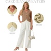 image:imageGRECERELLE Womens Summer Sleeveless V Neck Sweater Vest Knit Tank TopKhaki