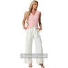 image:imageGRECERELLE Womens Summer Sleeveless V Neck Sweater Vest Knit Tank TopPink White