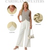 image:imageGRECERELLE Womens Summer Sleeveless V Neck Sweater Vest Knit Tank TopSmoky Gray