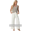 image:imageGRECERELLE Womens Summer Sleeveless V Neck Sweater Vest Knit Tank TopSmoky Gray