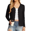 image:imageGRECERELLE Cardigan Sweaters for Women Lightweight 2026 Fall Outfits01 Black