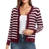 Wine White Striped