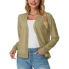 image:imageGRECERELLE Cardigan Sweaters for Women Lightweight Fall Outfits 2026Khaki
