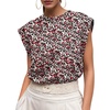 Black Red Floral