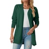 image:imageGRECERELLE Womens Lightweight Knit Long Cardigan Sweater Fall Outfits 2026Cyan Green