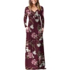 Floral Wine Red