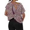 Black Red Floral