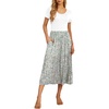 image:imageGRECERELLE Womens Summer Casual Short Sleeve Crewneck Tiered Flowy Maxi Long Dress with Pockets S2XLLily Green