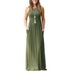 image:imageGRECERELLE Womens Summer Sleeveless Casual Long Tank Maxi Dress with Pockets XS3XLArmy Green