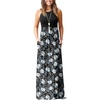 image:imageGRECERELLE Womens Summer Sleeveless Casual Long Tank Maxi Dress with Pockets XS3XLFloral White Lily