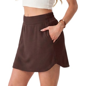 image:imageGRECERELLE 2026 Summer Dolphin Active Skirts for Golf Tennis Hiking Cycling Workout Casual Shorts with 4 PocketsDark Coffee
