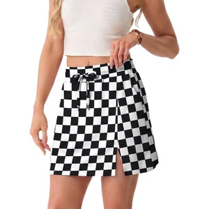 image:imageGRECERELLE 2026 Women Active Skirts with Side Slit Builtin Shorts amp Pockets for Tennis Golf Athletic Casual SkortCheckered