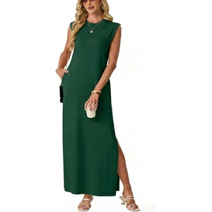 image:imageGRECERELLE 2026 Womens Summer Fall Shift Sweater Maxi Dress with PocketsDark Green