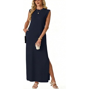 image:imageGRECERELLE 2026 Womens Summer Fall Shift Sweater Maxi Dress with PocketsNavy Blue