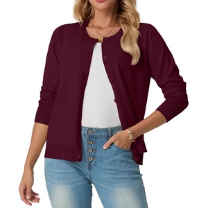 image:imageGRECERELLE Cardigan Sweaters for Women Lightweight 2026 Fall OutfitsBurgundy