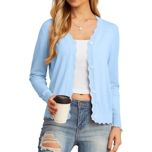 image:imageGRECERELLE Cardigan Sweaters for Women Lightweight 2026 Fall OutfitsLight Blue