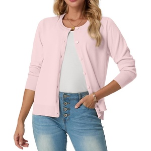 image:imageGRECERELLE Cardigan Sweaters for Women Lightweight 2026 Fall OutfitsPink White