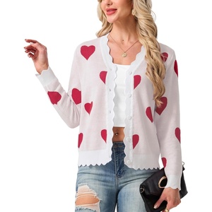 image:imageGRECERELLE Cardigan Sweaters for Women Lightweight 2026 Fall OutfitsWhite Heart