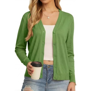 image:imageGRECERELLE Cardigan Sweaters for Women Lightweight Fall Outfits 2026Dill Green