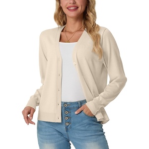 image:imageGRECERELLE Cardigan Sweaters for Women Lightweight Fall Outfits 2026Oatmeal