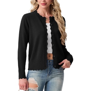 image:imageGRECERELLE Knit Cardigan Sweaters for Women Lightweight 2026 Fall OutfitsAblack