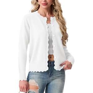 image:imageGRECERELLE Knit Cardigan Sweaters for Women Lightweight 2026 Fall OutfitsAwhite